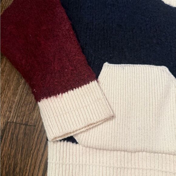 Ba&sh Benji Colorblock Knit Wool Blend Pullover Medium ⭐️read description-DD4 - Picture 5 of 15